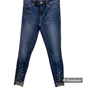 HARPER Pearl Studded Denim Jeans - 26